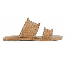 Negozi Online Two-bands sandal in woven leather F0817888-0157